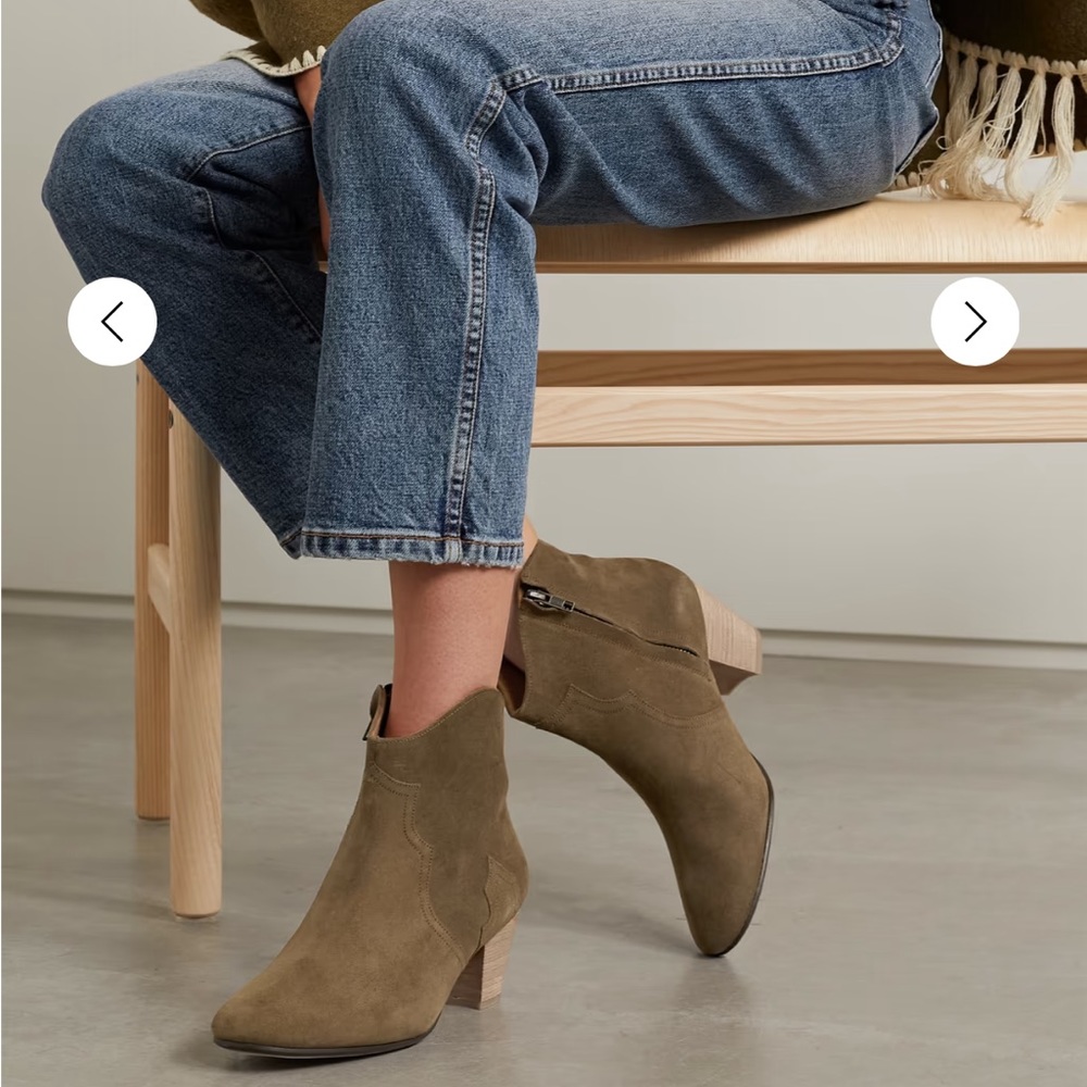 ISABEL MARANT Dicker suede ankle boots